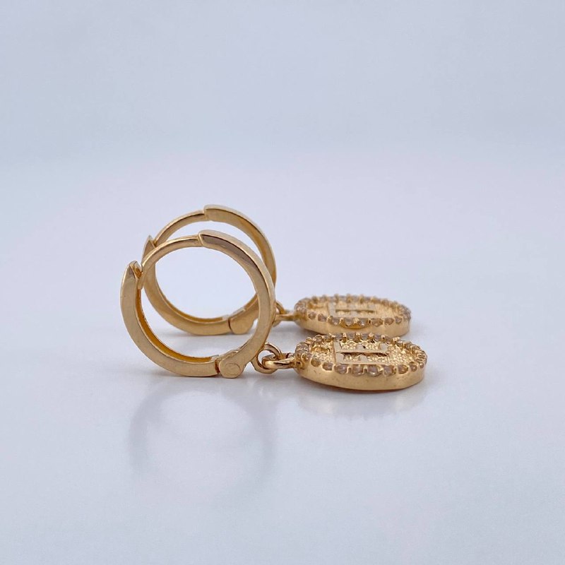 Hoop Earrings Fe 4.25gr / 18K Gold &