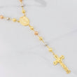 Rosary Miraculous Virgin 22.95g / 28 in / 7mm Three Golds 18K