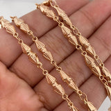 Cadena Rustica Dubai 15.3 g / 27 in / 4.15 mm Oro Rosa 18K