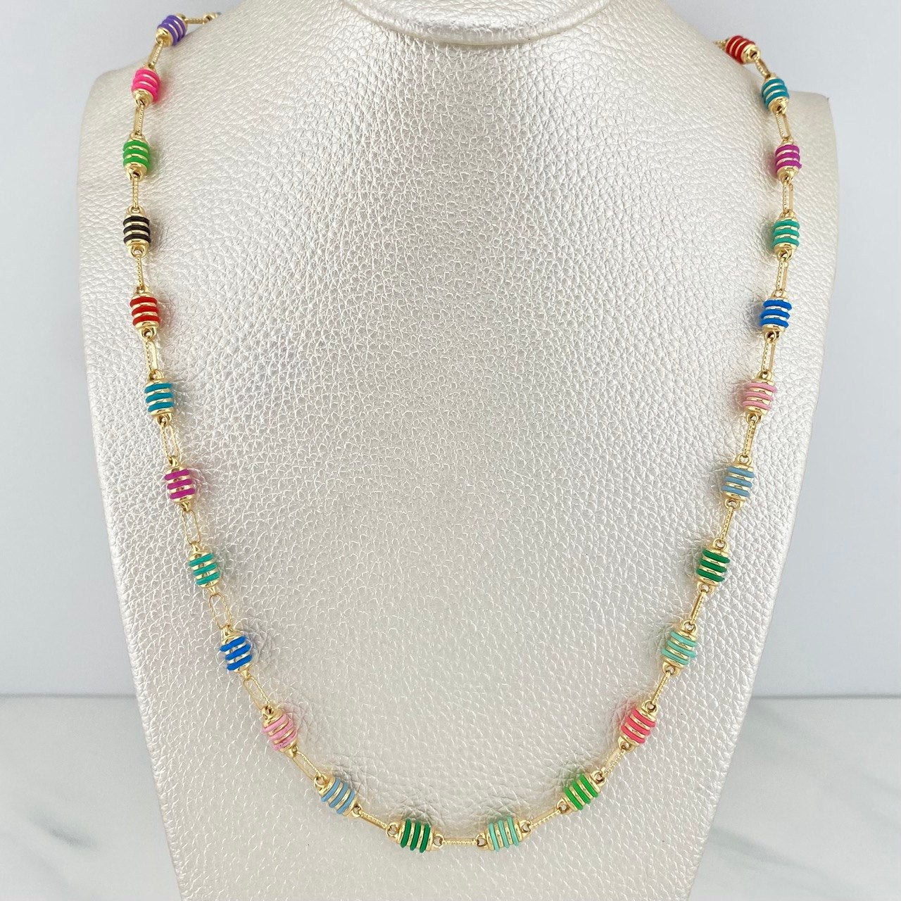 Rustic Barrel Chain 13.3 g / 25 in / 4.3 mm 18K Yellow Gold