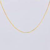 Mini Cuban Chain 1.75g / 18 in / 0.95mm 18K Yellow Gold