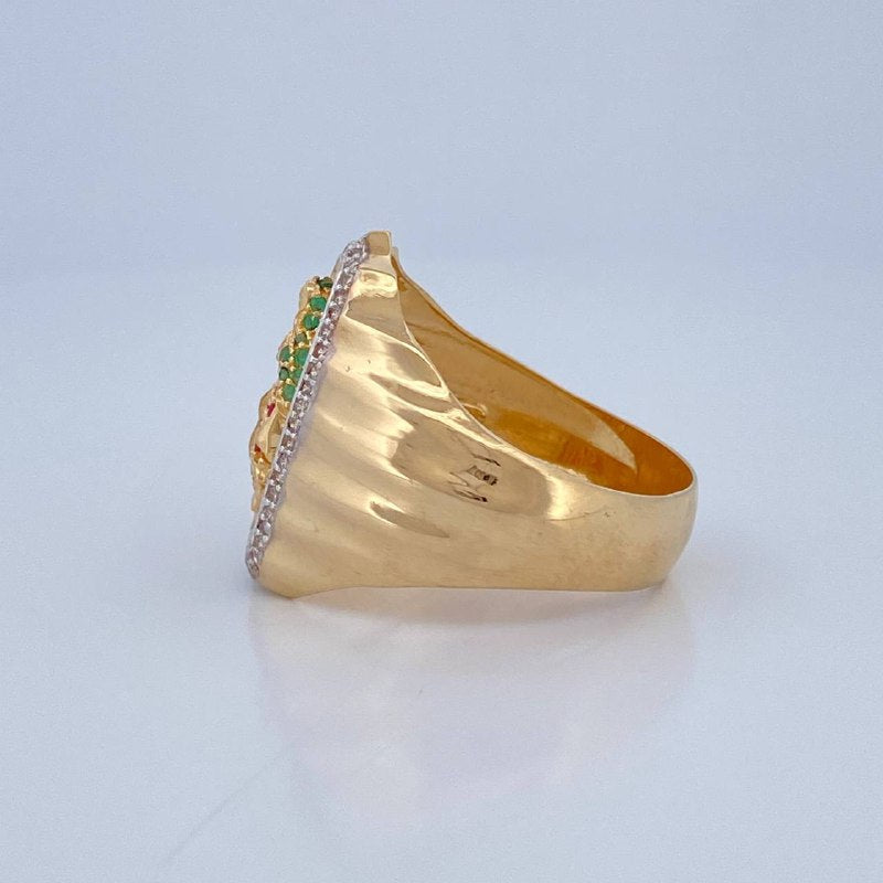 Virgin Guadalupe Ring 11gr / Size 12.5 / 18K Gold $