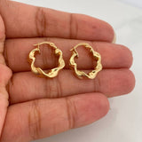 Candongas Valen 2gr / 3/4 in / Oro Amarillo 18K &