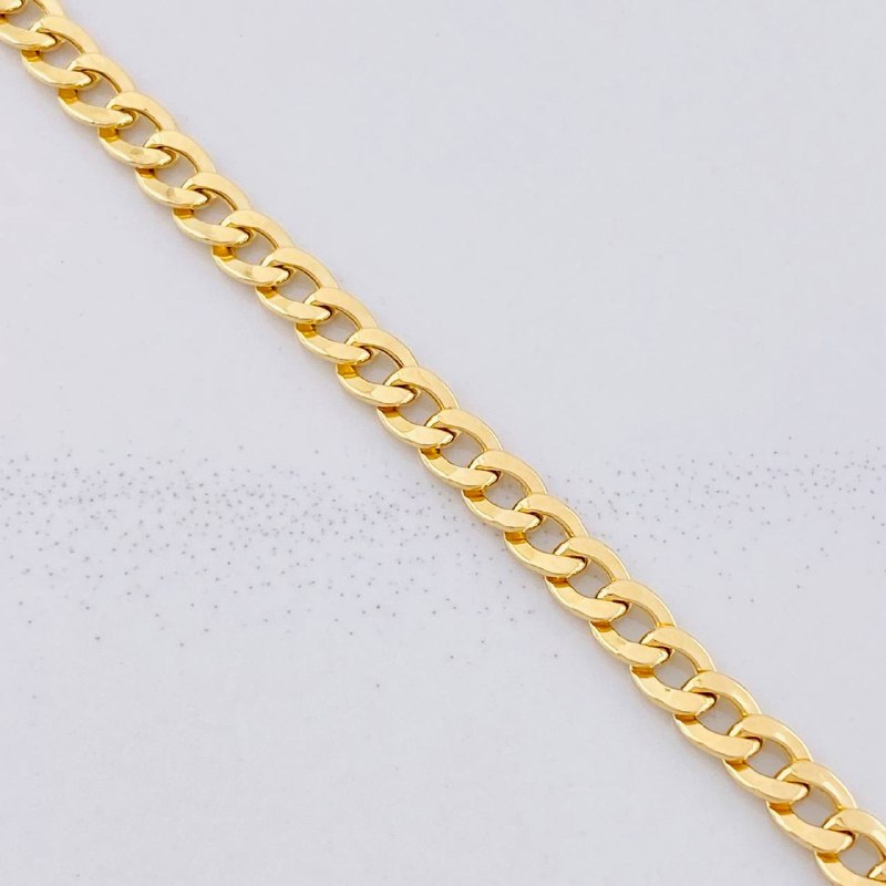 Cuban Links Bracelet 2.6g / 7 3/4 in / 4.25mm Yellow Gold 18K