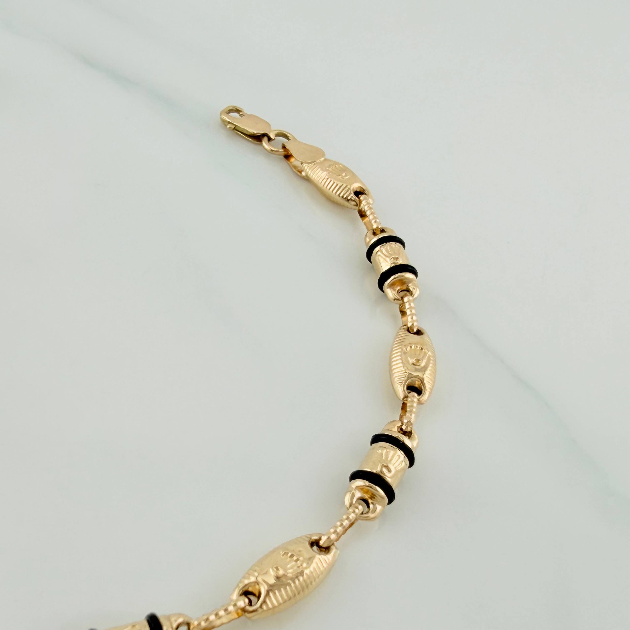 Pulso Rustico Corona 5.3 g / 8 1/2 in / 4.6 mm Oro Amarillo 18K