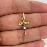 Dije Cruz Cristo Milagroso De Buga 0.85 g / 1 in Tres Oros 18K