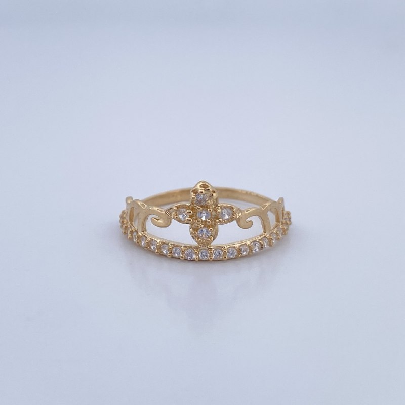 Tiara Ring 1.85gr / Size 7 1/4 / 18K Gold &