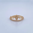 Tiara Ring 1.85gr / Size 7 1/4 / 18K Gold &