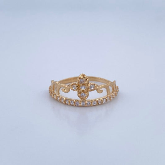 Tiara Ring 1.85gr / Size 7 1/4 / 18K Gold &