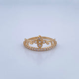 Tiara Ring 1.85gr / Size 7 1/4 / 18K Gold &