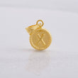Pendant Circle Letter X 0.45g / 1/2 in Yellow Gold 18K