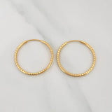 Candongas Aro Rayado 1.65 g / 1 in Oro Amarillo 18K