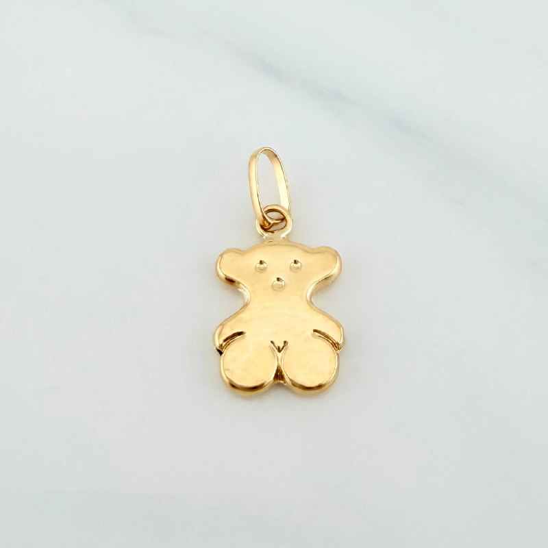 Dije Oso 0.65 g / 3/4 in Oro Amarillo 18K