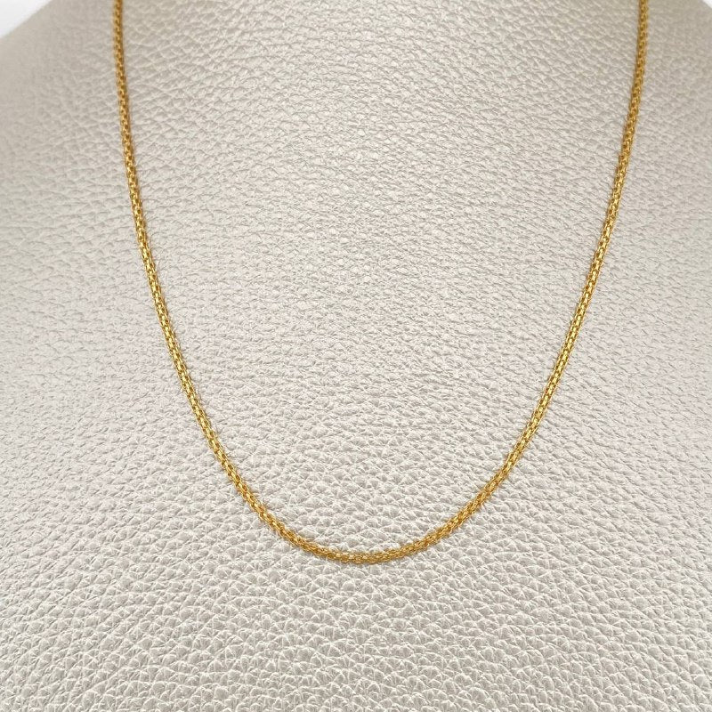 Cadena China 3.05gr / 17 3/4 in / 1.7mm Oro Amarillo +1 18K &
