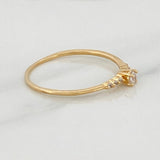 Solitaire Churumbela Ring 1 g / Size 7 1/4 18K Yellow Gold