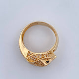 Anillo Pantera 7.45gr / T8 1/2 / Oro Amarillo 18K &