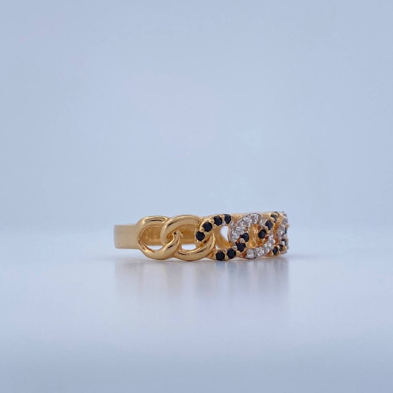 Chain Ring 2.3gr / Size 7 / 18K Gold