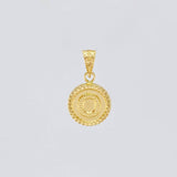 Pendant Circle Letter O 0.6g / 3/4 in Yellow Gold 18K