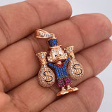 Dije Pato Bolsas De Dinero 9.35gr / 4cm / Tres Oros 18K $