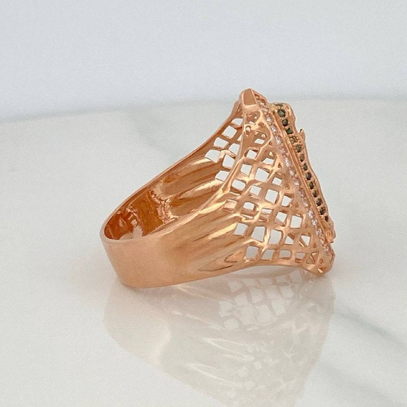 Anillo Virgen De Guadalupe 8.4 g / T12 1/2 Oro Rosa 18K