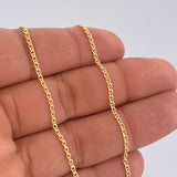Flat Mariner Chain 1.95gr / 17.7in / 18K Gold +3 $