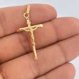 Dije Cruz Cristo 1.45gr / 1 3/4 in / Oro Amarillo 18K &