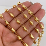 Rustic Chain X 14 g / 24 1/2 in / 4 mm 18K Yellow Gold