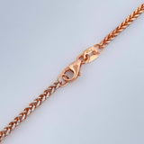Cadena Franco 5.4gr / 23 1/2 in / Dos Oros Blanco Rosa +3 18K %