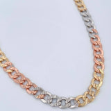 Cuban Links 20gr / 23 3/4 in / Three Golds +3 14K Italy &