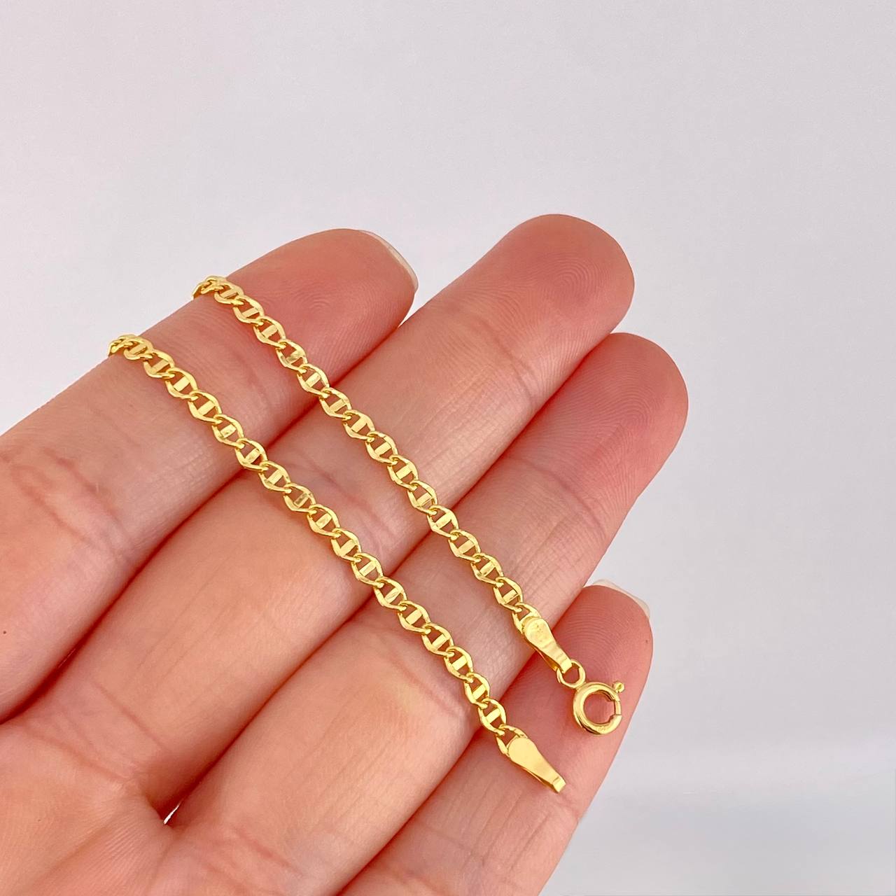 Bracelet Plana 1.2g / 7 1/2 in / 2.77mm Yellow Gold 18K