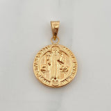 Dije San Benito 1.35gr / 1 in / Oro Amarillo 18K &