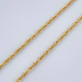Set Cadena y Dije Lazo + Tres Gracias 1.5gr / Oro Amarillo 18K (Oferta) $