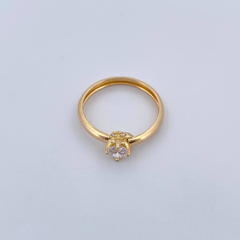 Solitaire Ring Churumbela Base 1.15gr / Size 6 / 18K Gold &