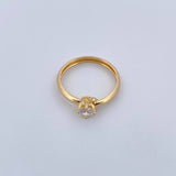 Solitaire Ring Churumbela Base 1.15gr / Size 6 / 18K Gold &