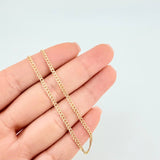 Cuban Links 1.3 g / 18 in / 1.55 mm Yellow Gold 18K