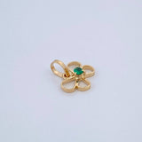Butterfly Silhouette Pendant 0.5gr / 1/2 in / 18K Yellow Gold &