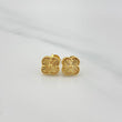 Clover Stud Earrings 2.1 g / in 18K Yellow Gold