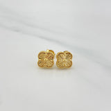 Clover Stud Earrings 2.1 g / in 18K Yellow Gold