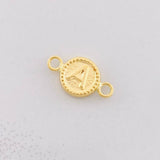 Herraje Circulo Letra A 0.4g / 1/2 in Oro Amarillo 18K