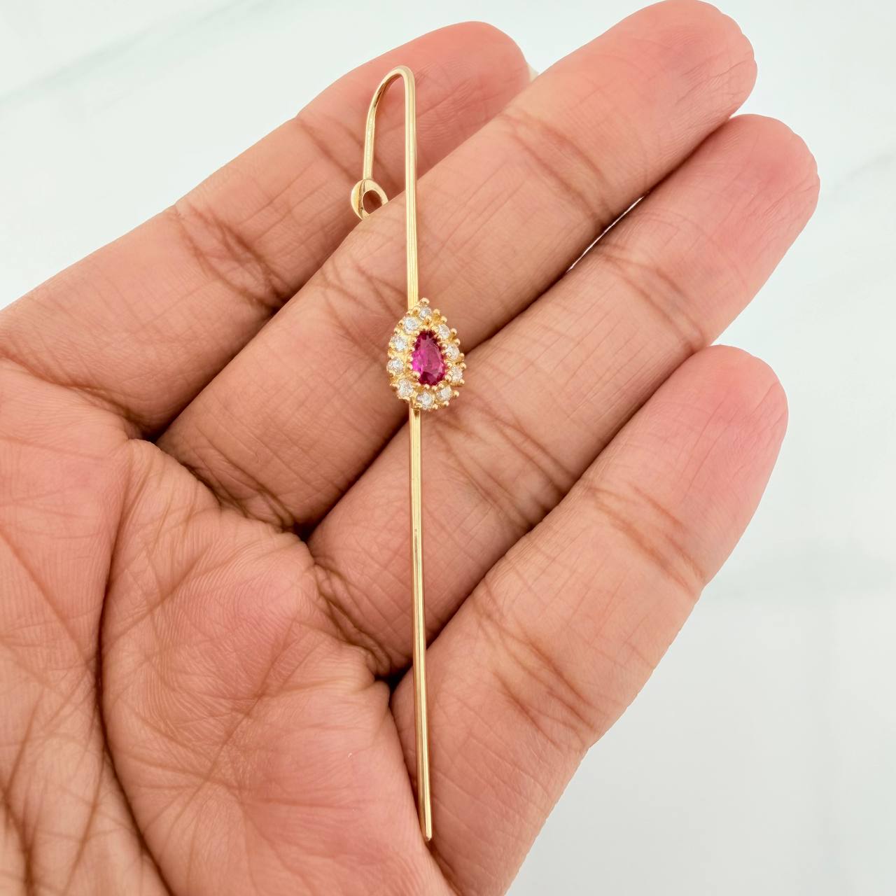 Industrial Piercing 2.25 g / 1/2 in 18K Yellow Gold