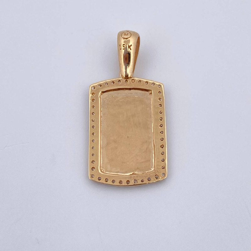 Dije Placa 2.9gr / 2.7cm / Oro 18K $