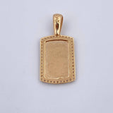 Dije Placa 2.9gr / 2.7cm / Oro 18K $