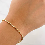 Bracelet Militar 5.45g / 7 3/4 in / 2.9mm Yellow Gold 18K