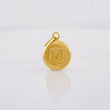 Dije Circulo Letra M 0.35g / 3/4 in Oro Amarillo 18K