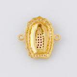 Herraje Virgen de Guadalupe 3.25g / 3/4 in Oro Amarillo 18K