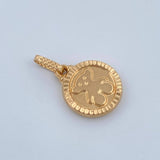 Dije Medalla Oso 0.95gr / 3/4 in / Oro Amarillo 18K &