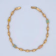 Rustic Tribal Anklet 6.55gr / 26cm / 18K Gold &