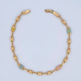 Rustic Tribal Anklet 6.55gr / 26cm / 18K Gold &