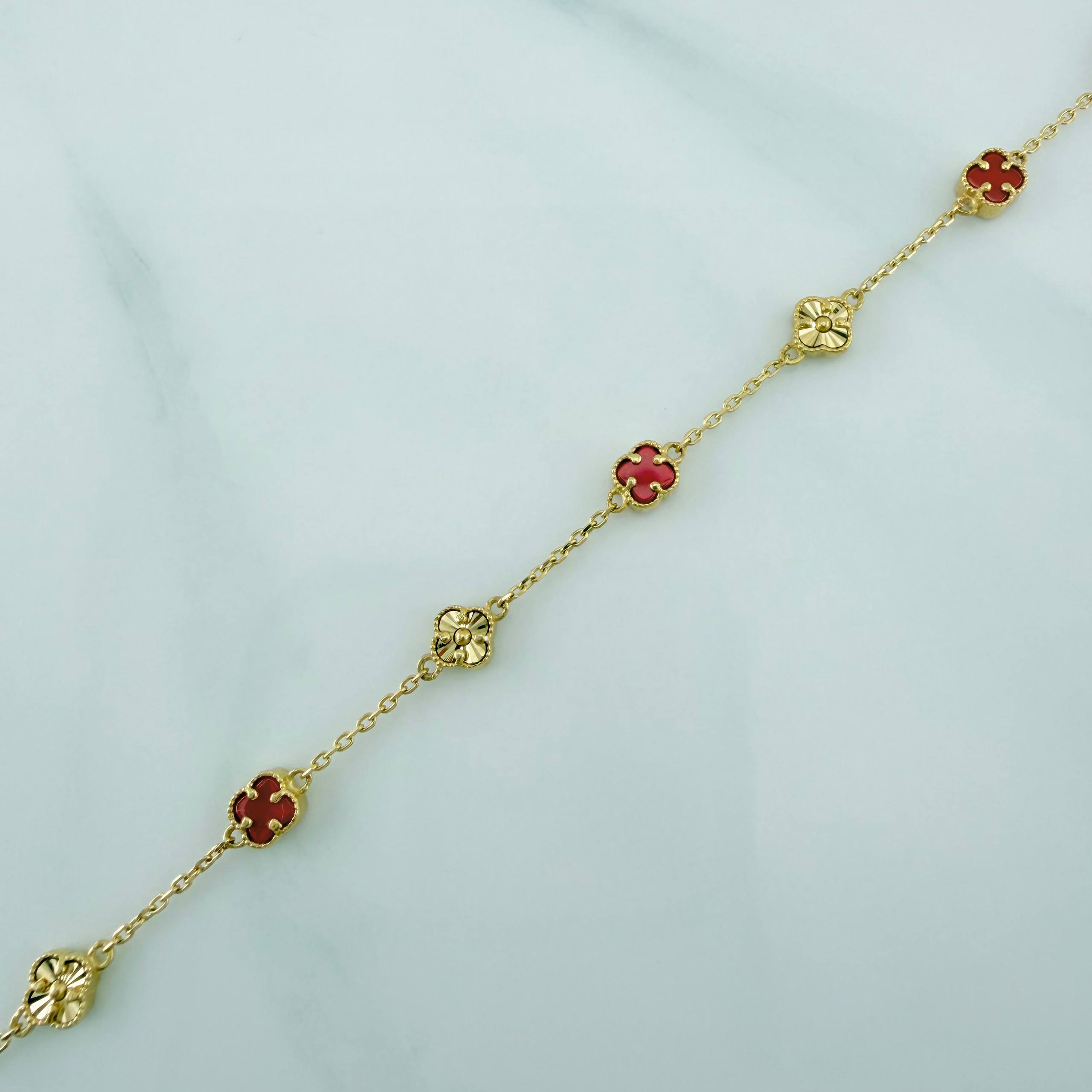Clover Bracelet Classic Link 3.8 g / 8 1/2 in / 4.1 mm 18K Yellow Gold