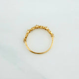 Intercepted Hearts Channel Ring 1.45 g / T7 3/4 18K Yellow Gold